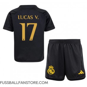 Real Madrid Lucas Vazquez #17 Replik 3rd trikot Kinder 2023-24 Kurzarm (+ Kurze Hosen)